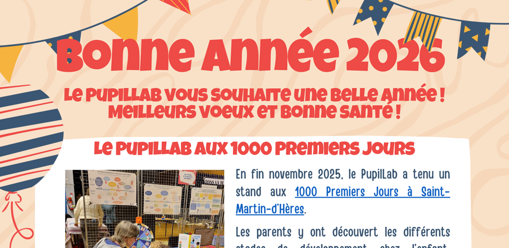 Bonne année 2026 du PupilLab !